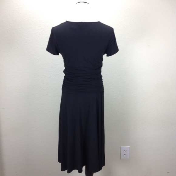 NWT Harold's Black Short Sleeve A-Line Dress - Picture 3 of 5